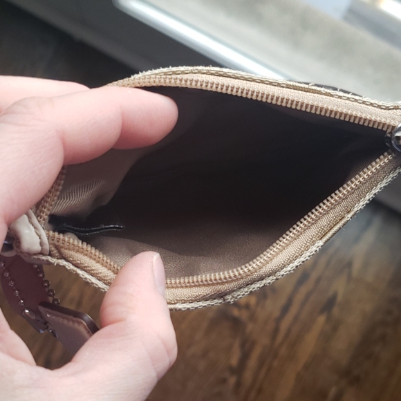 Coach Beige Wristlet - Picture 6 of 8